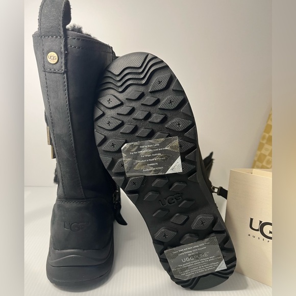 UGG SUVI WATERPROOF COLD RATED -32C/-26F SUEDE BOOTS BLACK US 6 /UK 4.5/EU 37 - Picture 10 of 15